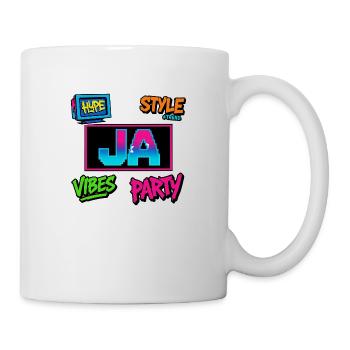 Pixel Vibes Ja - Tasse - Weiß - Rechts