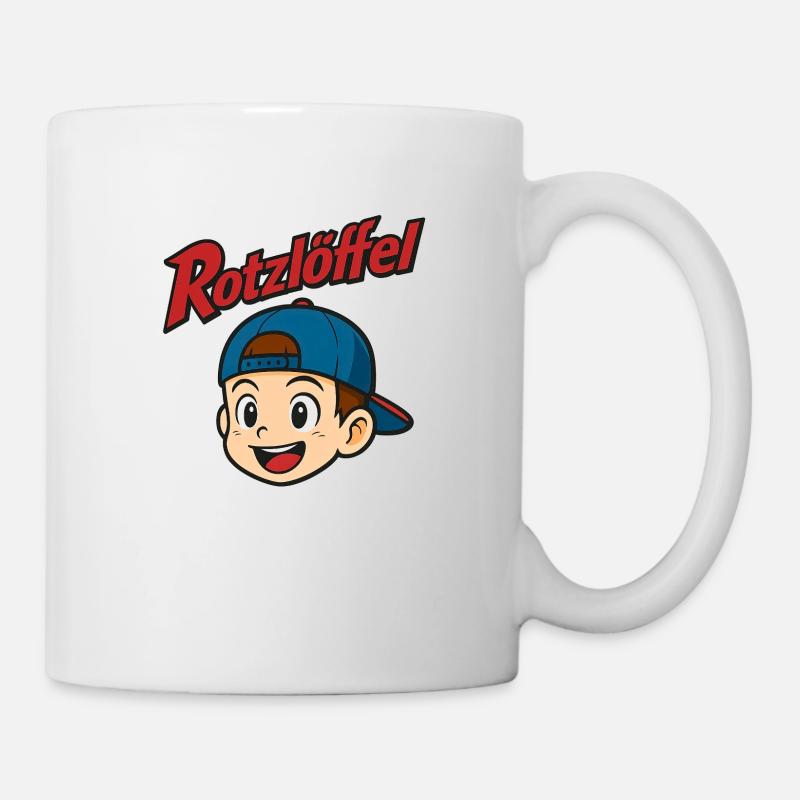 Design Rotzloeffel - Tasse - Weiß