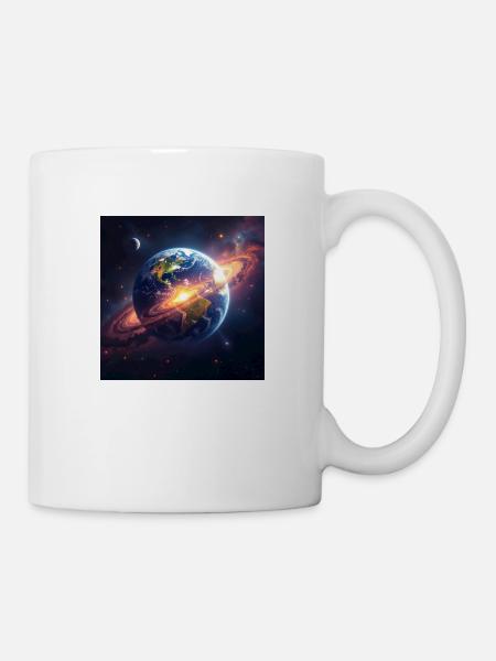 Ringed Earth Odyssey - Das Königreich des Kosmischen - Tasse - Weiß