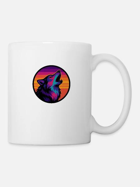 Wolf - Tasse - Weiß