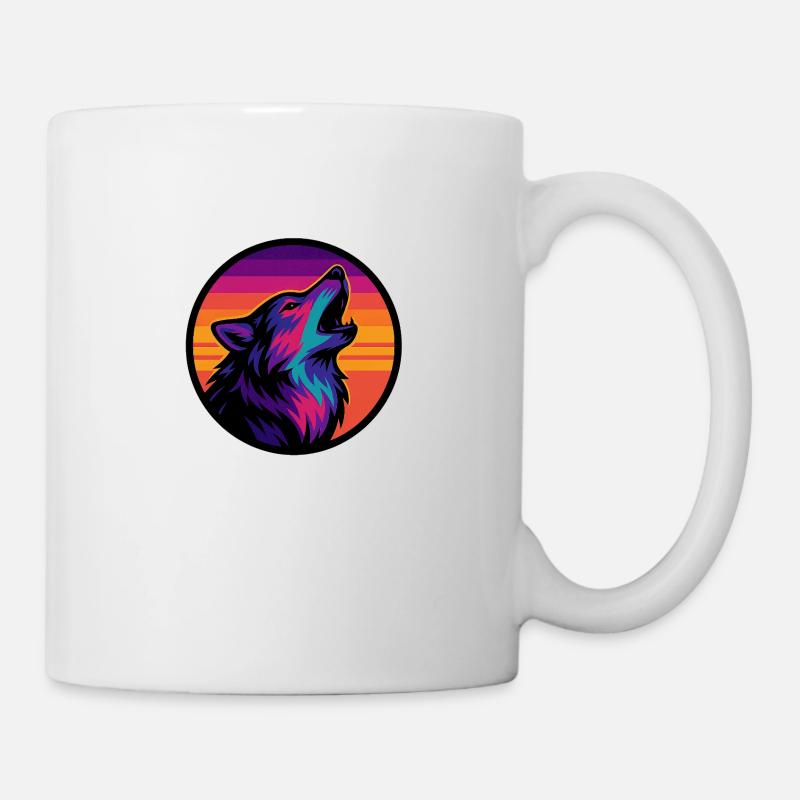Wolf - Tasse - Weiß