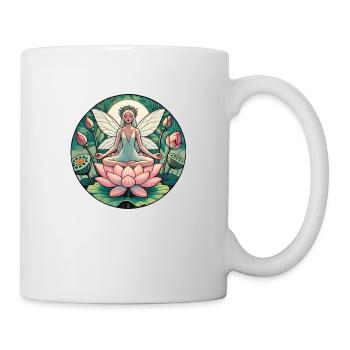 Lotusfee Meditation - Tasse - Weiß - Rechts