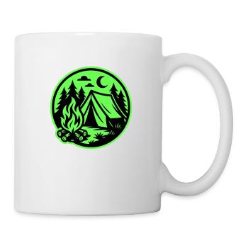 Camping Zelt Natur - Tasse - Weiß - Rechts
