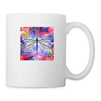 Libellule - Mug blanc - blanc - Droite