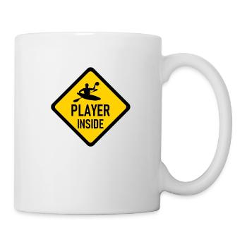 Joueur de canoë-polo à l’intérieur - Kanupolo - Mug blanc - blanc - Droite