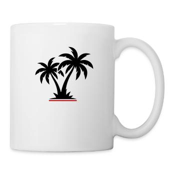 Icône de plage de palmiers - Mug blanc - blanc - Droite