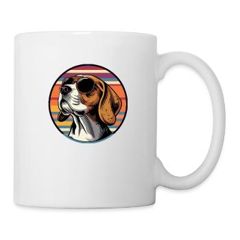 Beagle Chien Cool - Mug blanc - blanc - Droite