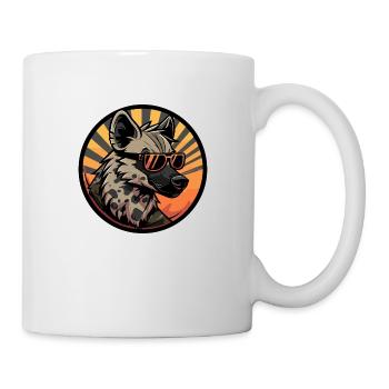 Hyène Bande Dessinée Cool - Mug blanc - blanc - Droite