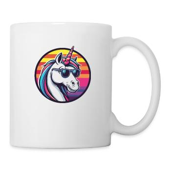 Licorne Bande dessinée cool - Mug blanc - blanc - Droite