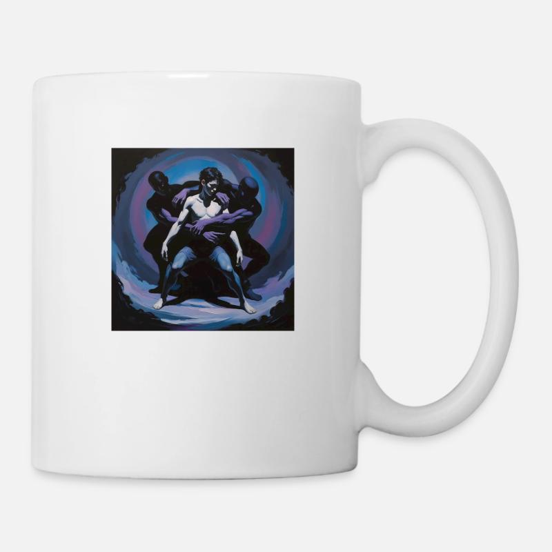 Innere Dämonen – im Griff der Schatten - Tasse - Weiß