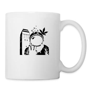 Astronaut Wasserturm Delmenhorst Transparent - Tasse - Weiß - Rechts