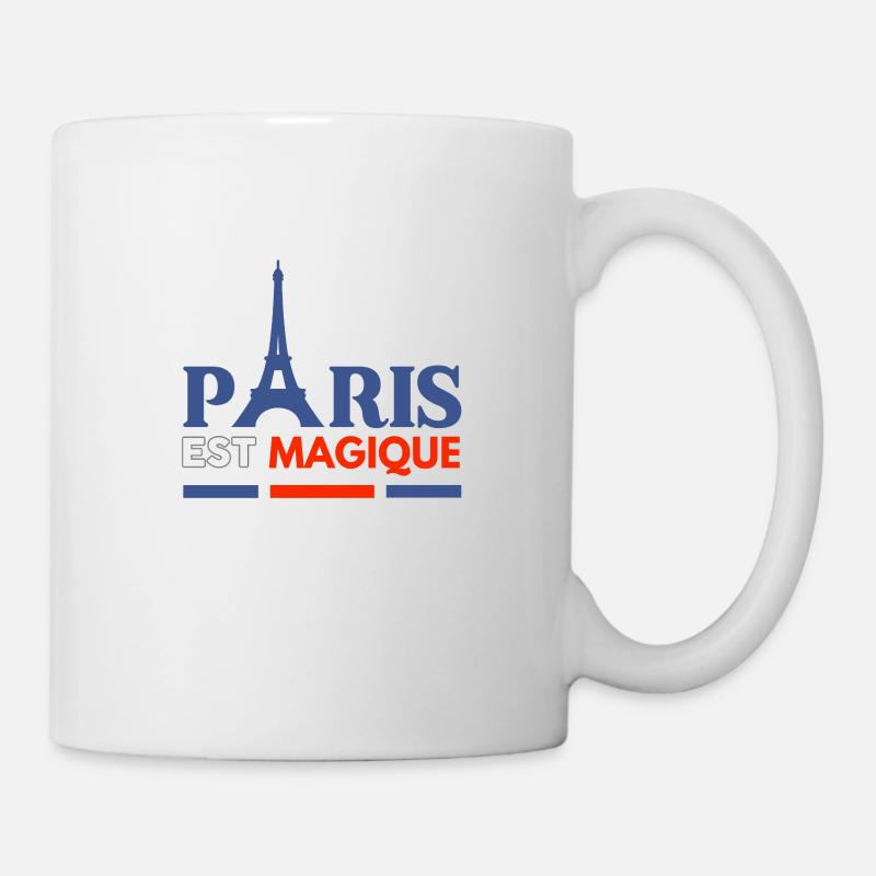 Paris magique – A tour Eiffel - Mug blanc - blanc