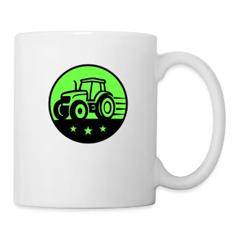 Agriculteur tracteur - Mug blanc - blanc - Droite