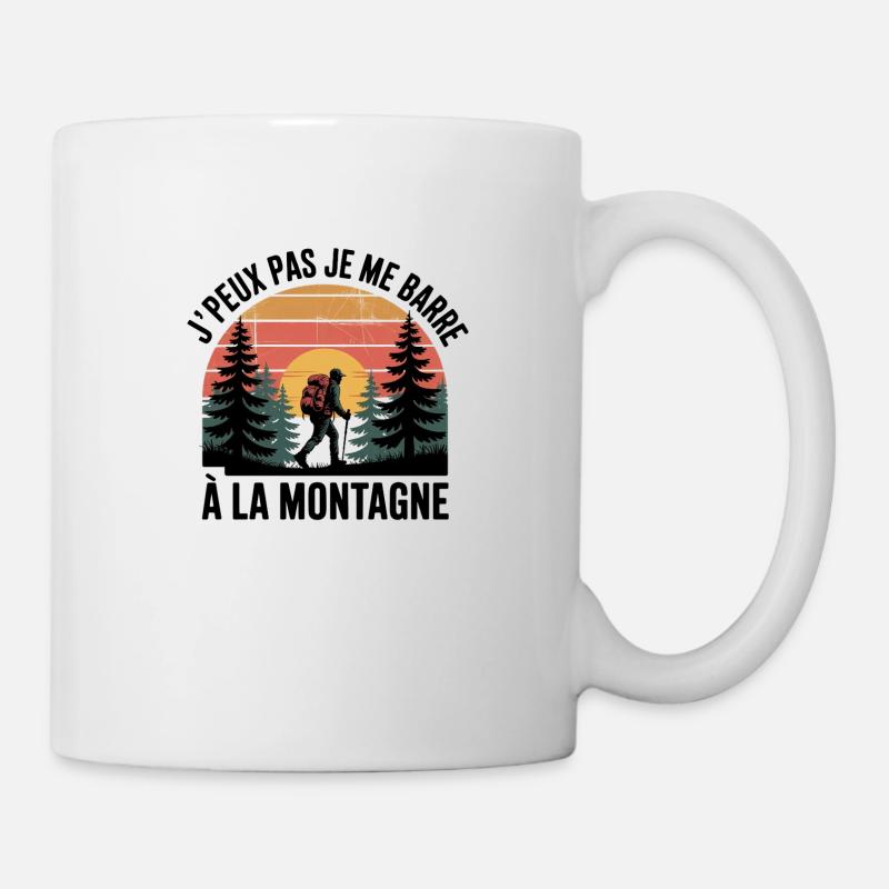 j'peux pas j'me barre a la montagne - Mug blanc - blanc