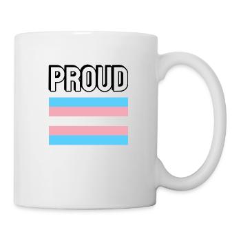 Trans Pride transpride Flag Proud - Mug - white - Right