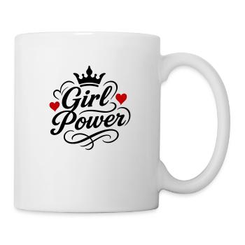 Le dicton du pouvoir des filles - Mug blanc - blanc - Droite