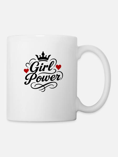 Frauenpower Spruch - Kop/krus - hvid