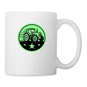 Agriculteur tracteur - Mug blanc - blanc - Droite