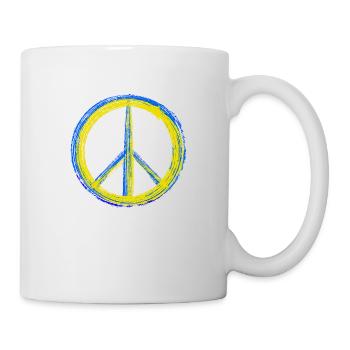 Paix pour l’Ukraine - Mug blanc - blanc - Droite