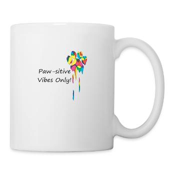 Pawsitive-Vibes Positive Vibes - Tasse - Weiß - Rechts