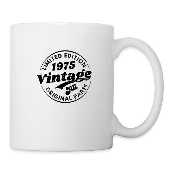 Limitierte Auflage 1975 Jahrgang alle Originalteile - Tasse - Weiß - Rechts