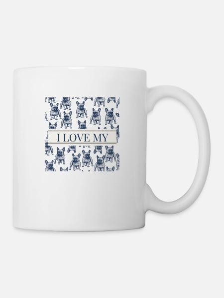 Bulldogge - Tasse - Weiß