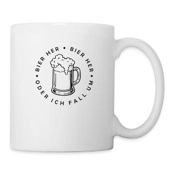 Bees here - Oder ich fall um! - Mug - white - Right