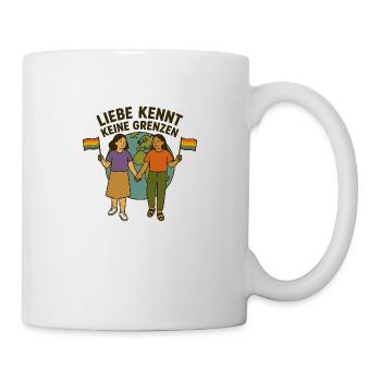 Love knows no boundaries - Mug - white - Right