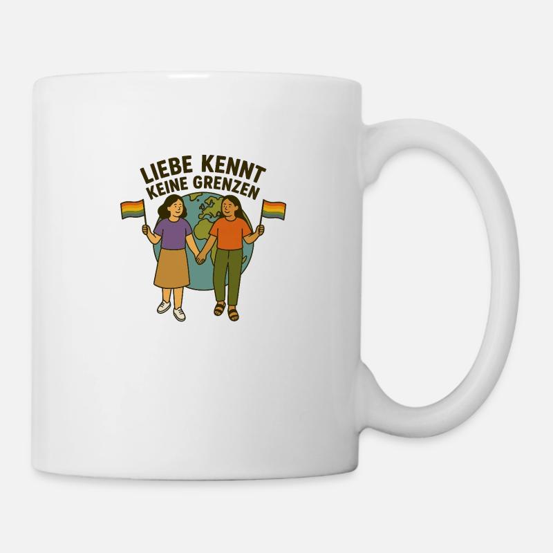 Love knows no boundaries - Mug - white