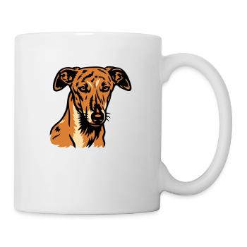 Galgo Español - Portrait - Tasse - Weiß - Rechts