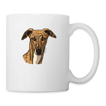 Galgo Espanol - Portrait - Mari - Tasse - Weiß - Rechts