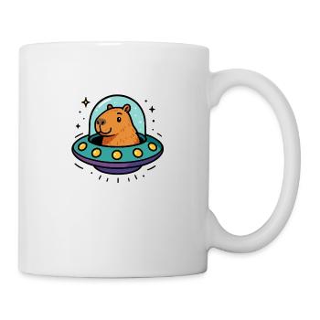 capybara ufo - Tasse - Weiß - Rechts