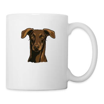 Proud greyhound – noble look - Mug - white - Right