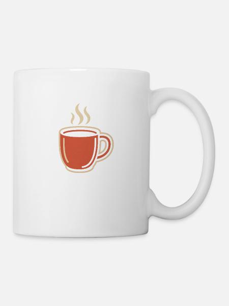 Coffee Cup with Steam - Mug - white