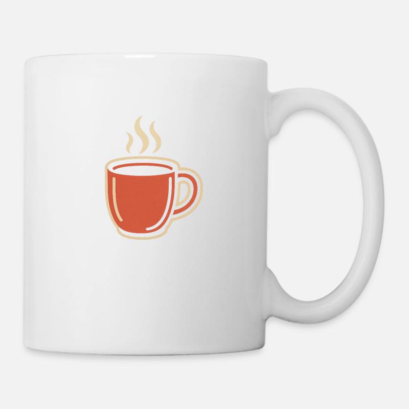 Coffee Cup with Steam - Mug - white