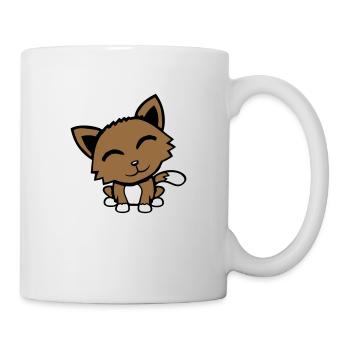 Cat Pet Animal Cute Little Kitten Friendly - Mug - white - Right