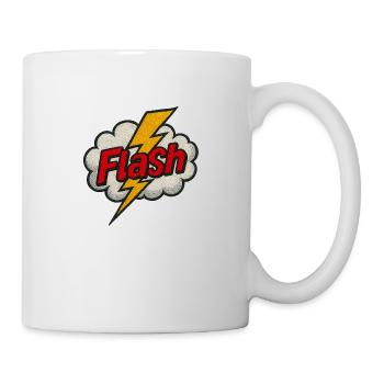 Flash - Comme l’éclair dans la vie - Mug blanc - blanc - Droite