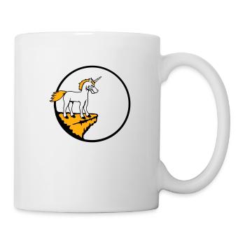 Unicorn Cliff Moon Evil Angry Bad Mood - Mug - white - Right
