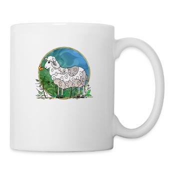 Schaf - Tasse - Weiß - Rechts