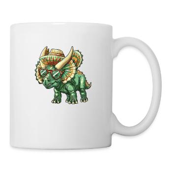 Dinosaurier triceratops Sombrero - Tasse - Weiß - Rechts