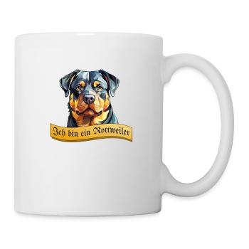 Abstract Rottweiler Lettering - Mug - white - Right