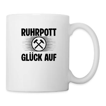 Ruhrpott Glueck auf - Tasse - Weiß - Rechts