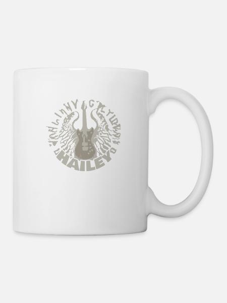 Gitarre Hailey - Tasse - Weiß