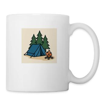 Camping Zelt Tannen - Tasse - Weiß - Rechts