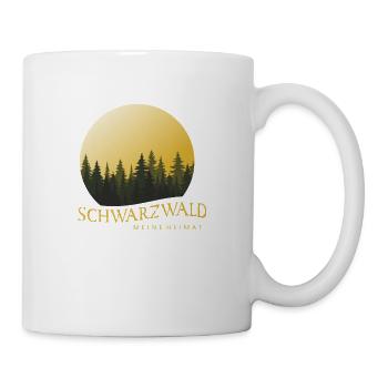 Paysage forestier Coucher de soleil Forêt Noire - Mug blanc - blanc - Droite