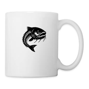 Arêtes de poisson de mauvaise humeur - Mug blanc - blanc - Droite