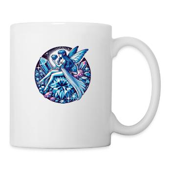 Saphir Bleu Fée Fantaisie Art - Mug blanc - blanc - Droite