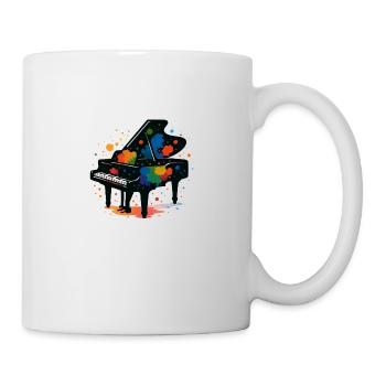 Piano Splashes of Color - Mug - white - Right