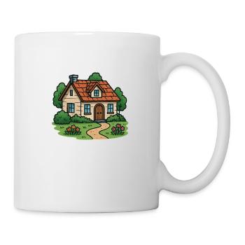 haus villa - Tasse - Weiß - Rechts