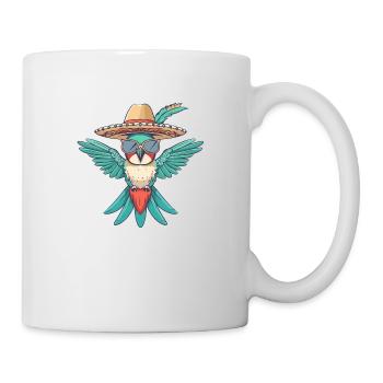 Colibri Oiseau Drôle Sombrero - Mug blanc - blanc - Droite
